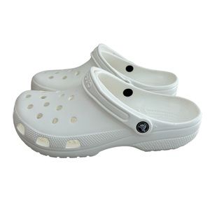 CROCS Classic White Clogs Size 11